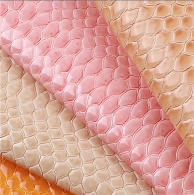 Rolă din material textil din piele sintetică PVC cu cântare de pește cu sclipici pentru genți de pantofi