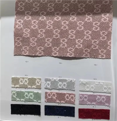 Pvc plasă sclipici țesătură piele sintetică