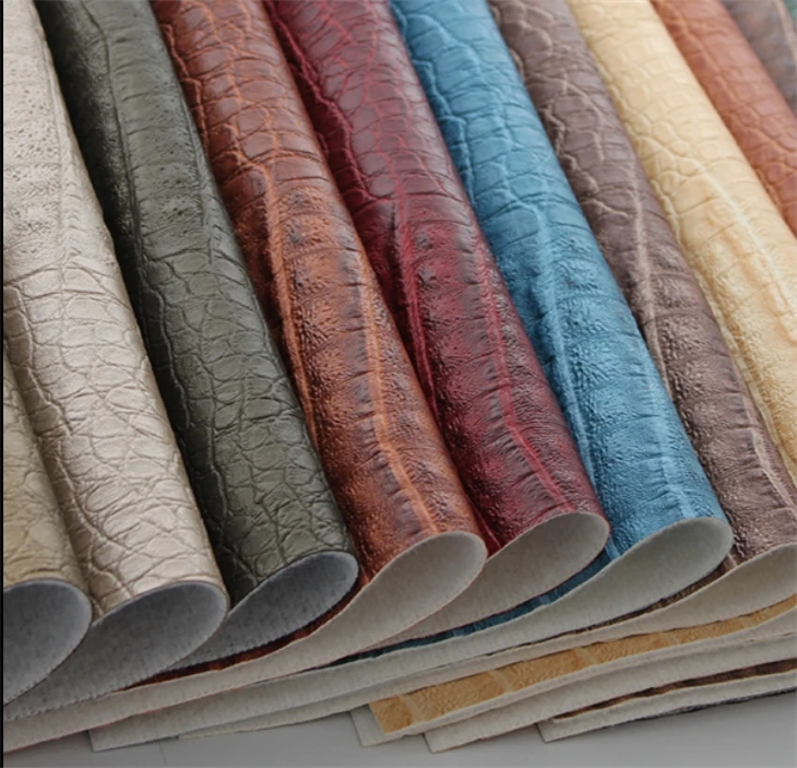 Top Quality PVC Crocodile Faux Leathe
